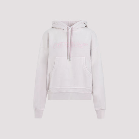 OFF-WHITE Light Pink Cotton Hoodie for Women