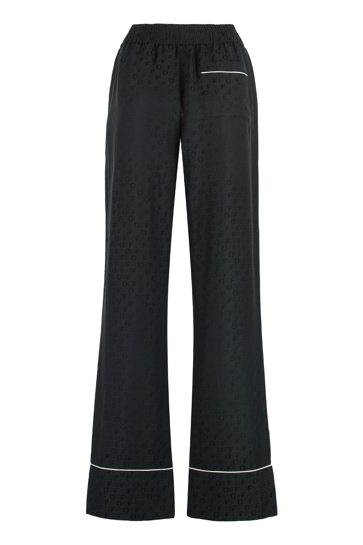 Black Silk Blend Trousers for Women - FW23 Collection