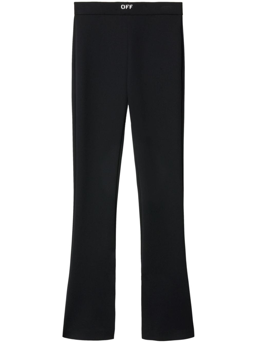 OFF-WHITE High-Waist Flared Leggings with Side Slits