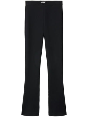 OFF-WHITE High-Waist Flared Leggings with Side Slits