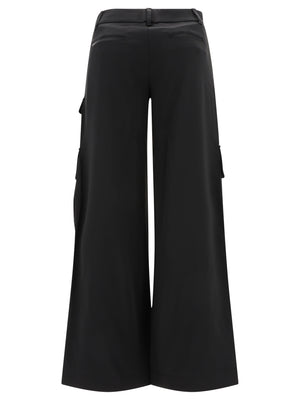 OFF-WHITE 24SS Black Women's Straight Pants