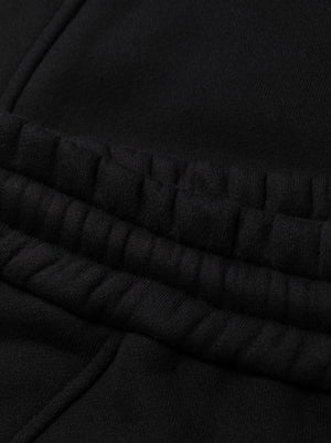 سروال قطني أسود للنساء - مجموعة FW23