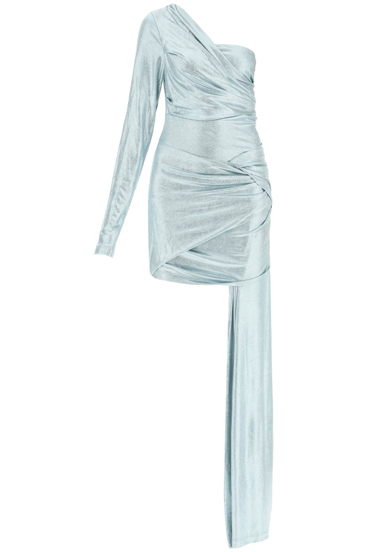 Stylish One-Shoulder Silver T-Shirt Dress - SS23 Collection