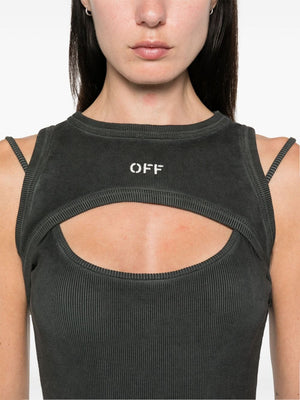 OFF-WHITE Strappy Dress with Logo Detail