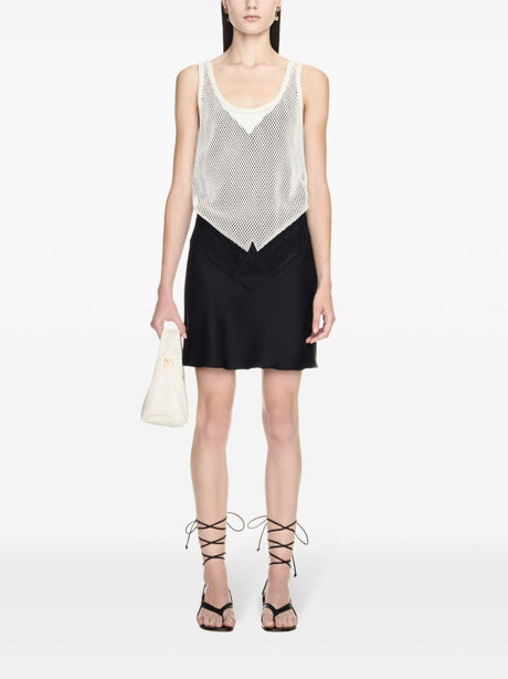 OFF-WHITE Black Strapless Fishnet Dress for Women - SS24 Collection