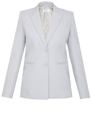 OFF-WHITE Gray Corporate Tech Single-Breasted Jacket for Women