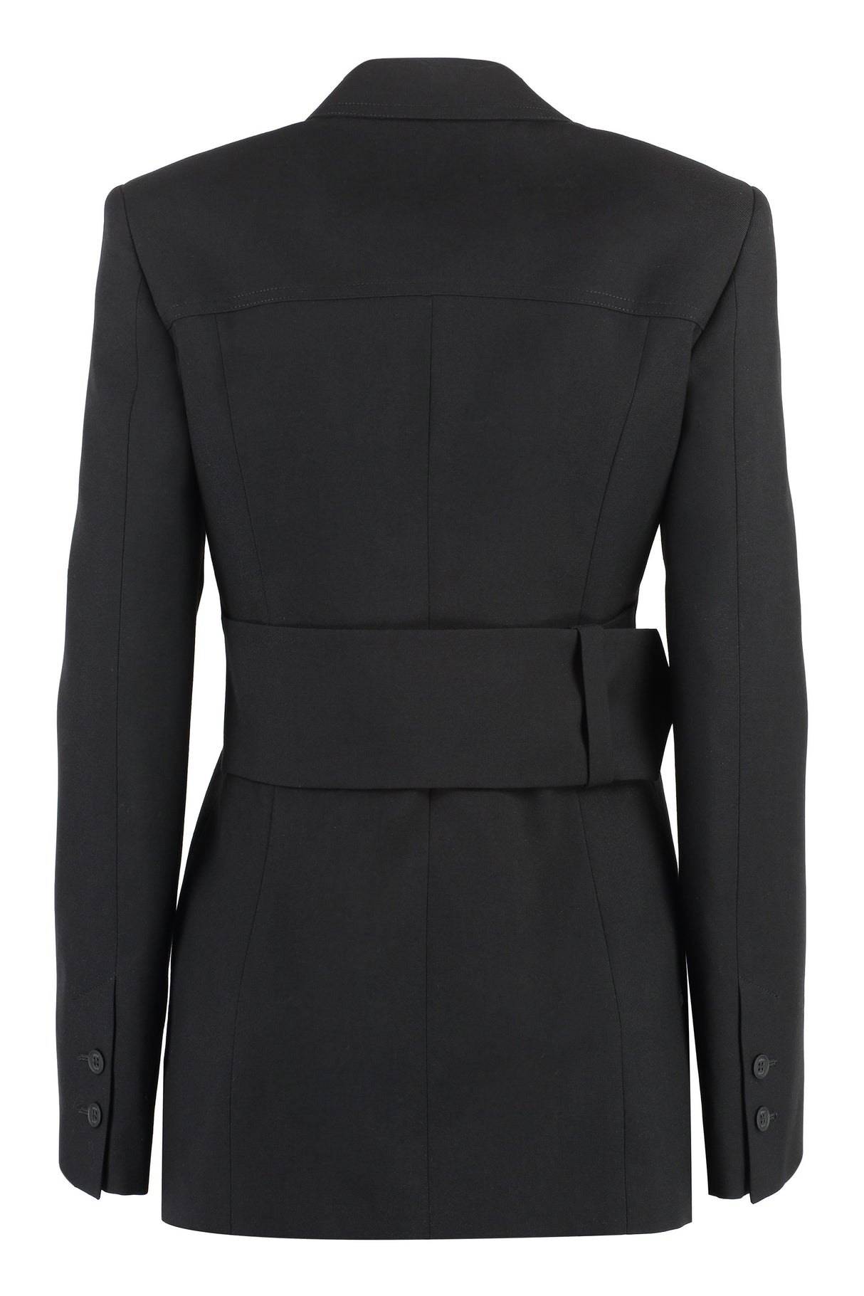 OFF-WHITE Women's Wool Single-Breasted Blazer in Black for SS23