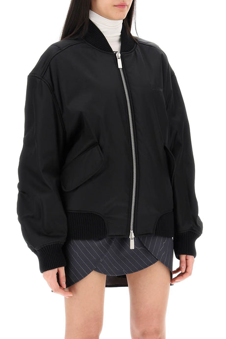 Shiny Black Bomber Jacket from Wardrobe Collection by Off-White