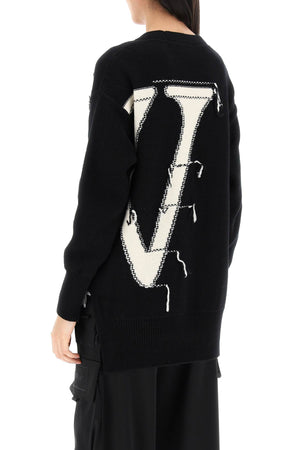 OFF-WHITE Elegant Maxi Logo Cardigan for Women in Mixed Colours for SS24