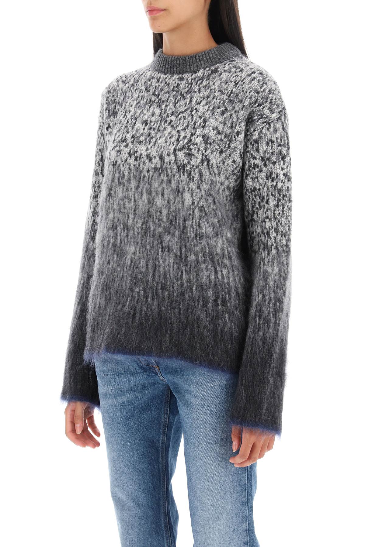 OFF-WHITE Grey 23FW Women's Knitwear Sweater