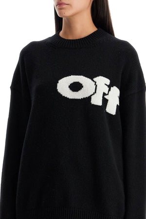 OFF-WHITE Oversized Crew Neck Sweater