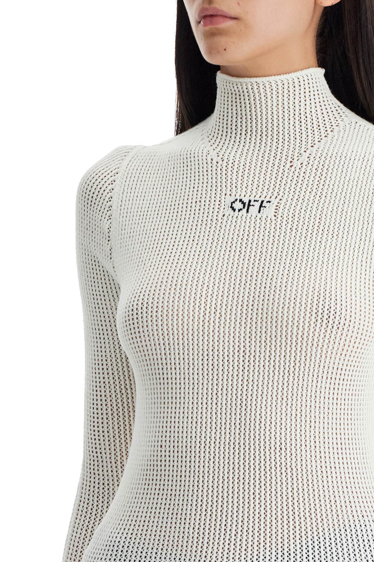 OFF-WHITE High Neck Mesh Panel Top