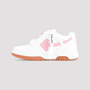 OFF-WHITE Out of Office White Leather Sneakers