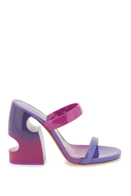 OFF-WHITE Fuchsia Degrade Sandals with Meteor Heel