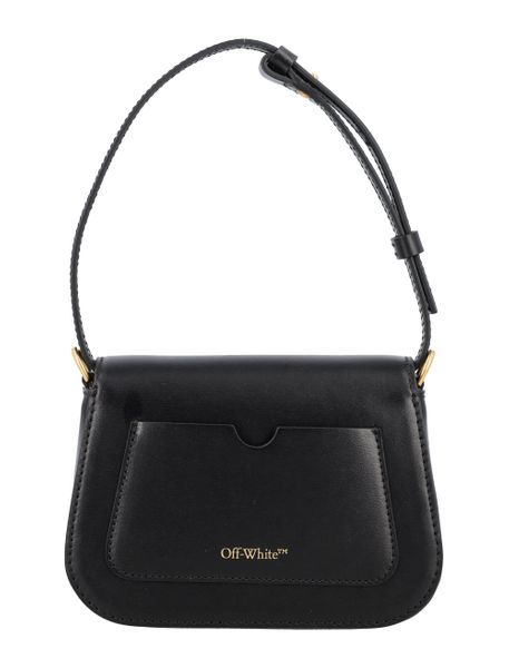 OFF-WHITE Black Skeleton Binder Shoulder Handbag for Women - FW23 Collection