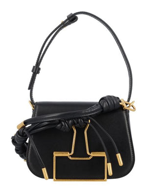 Black Skeleton Binder Crossbody Bag for Women - FW23