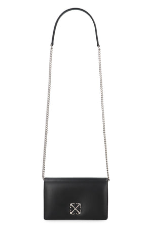 OFF-WHITE Mini Leather Cross-Body Handbag with Signature Design