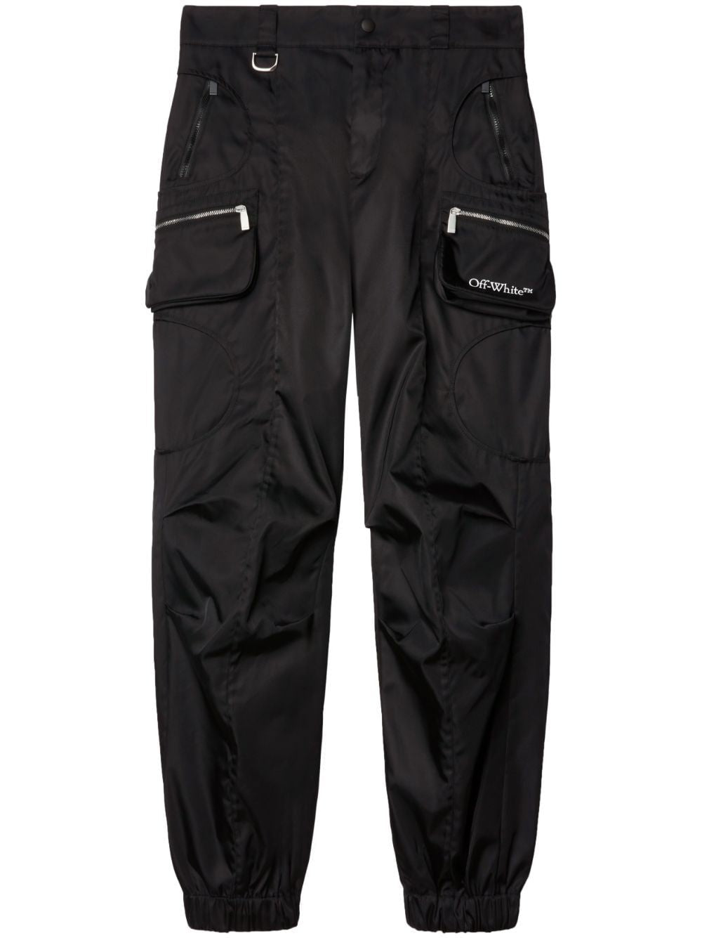 女士黑色尼龙布狩猎裤 - 休闲大裤衩, FW23系列产品