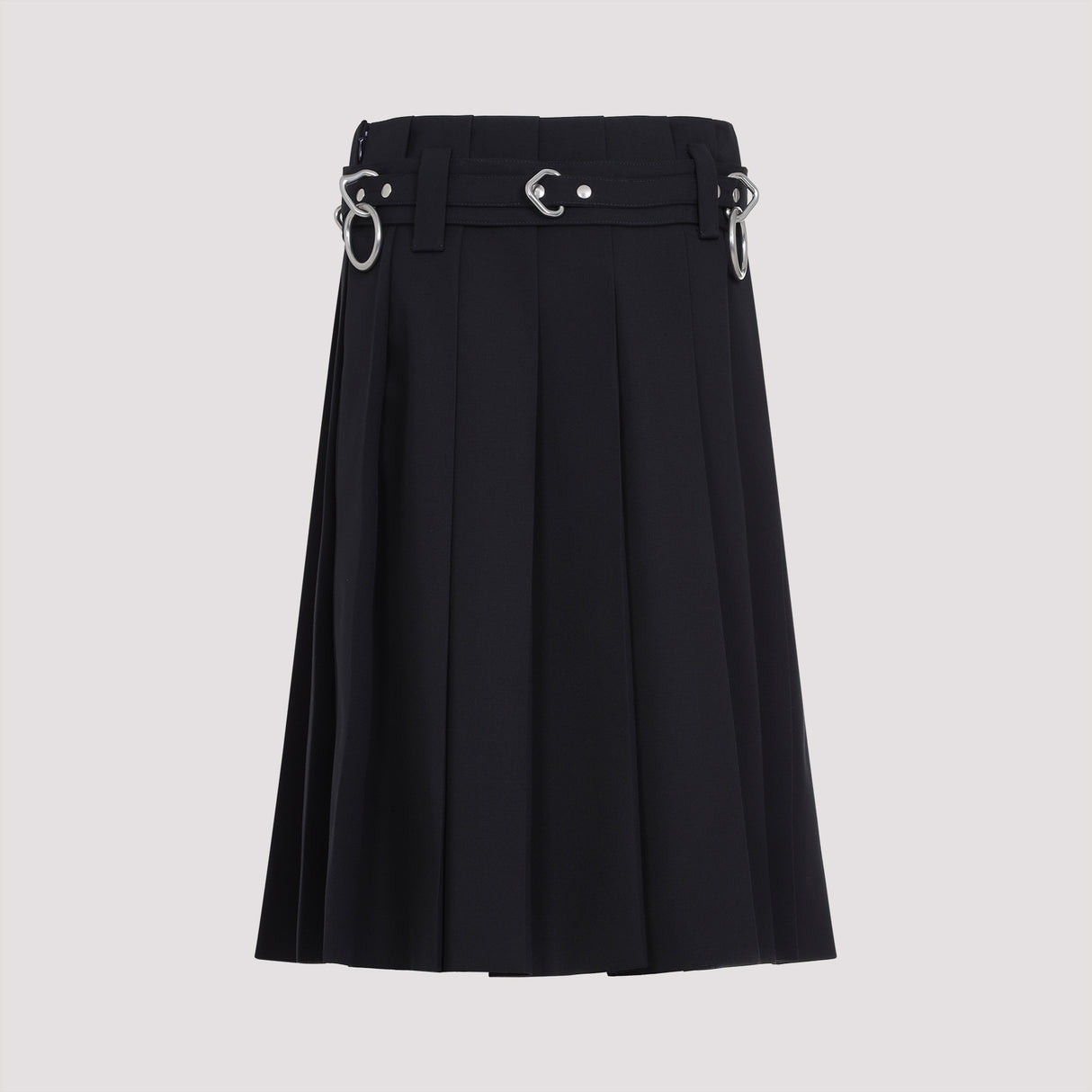 PRADA Elegant Wool Midi Skirt for Women - SS25 Collection