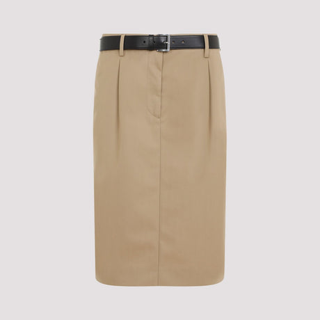 PRADA Luxurious Mixed-Fabric Mini Skirt