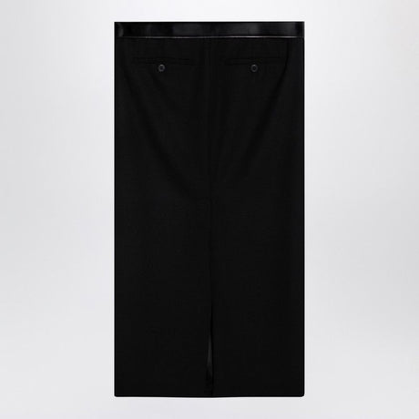 PRADA Wool Midi Skirt with Adjustable Belt