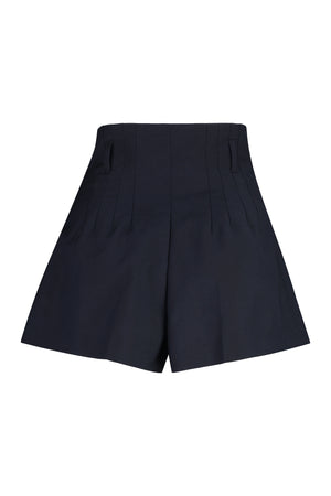 PRADA Wool Mini Shorts with Coordinated Belt