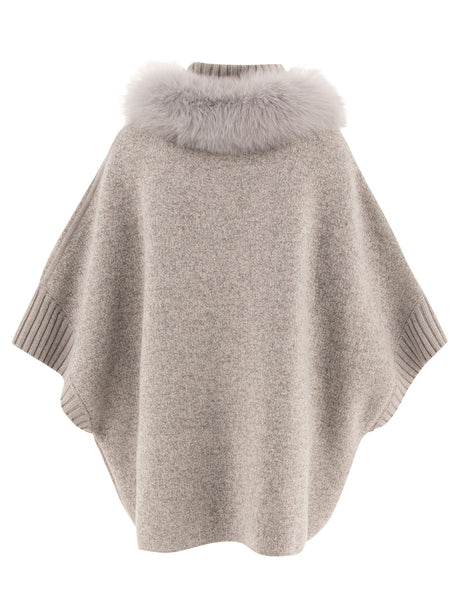 GIOVI Luxurious Cashmere-Blend Poncho