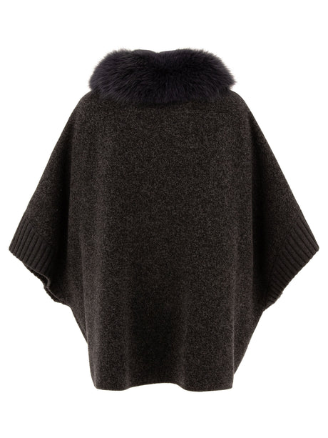 GIOVI Elegant Cashmere-Blend Poncho