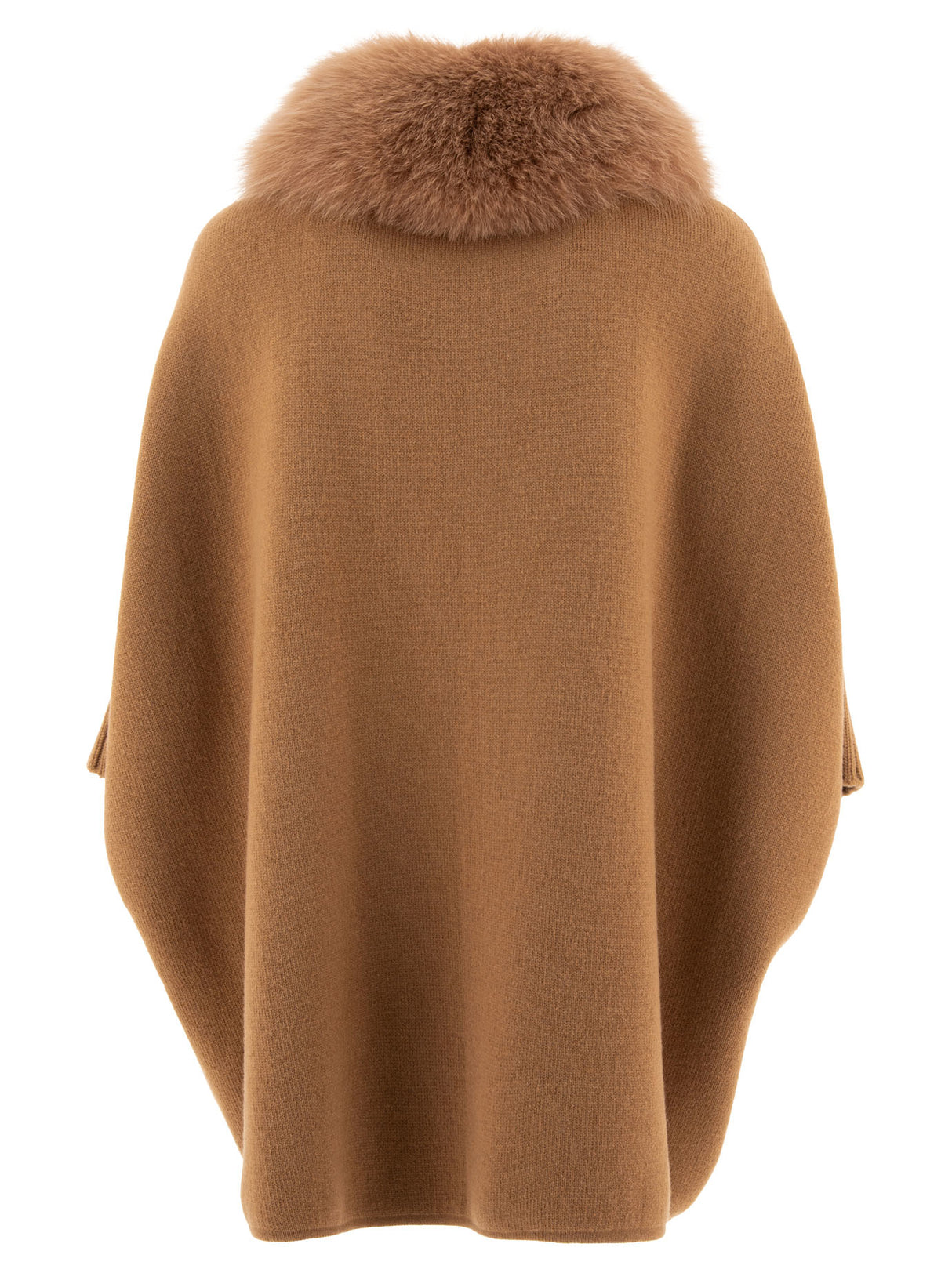 GIOVI Luxurious Beige Wool-Cashmere Poncho