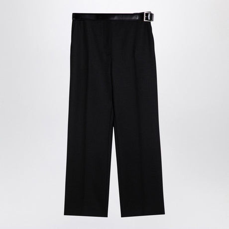 PRADA Sophisticated Gabardine Trousers with Belt