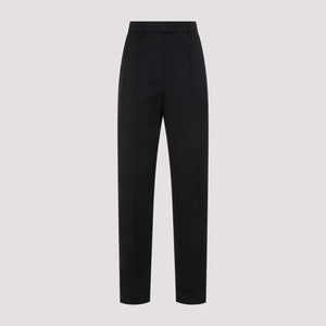 Black Wool Trousers for Women (SS24)