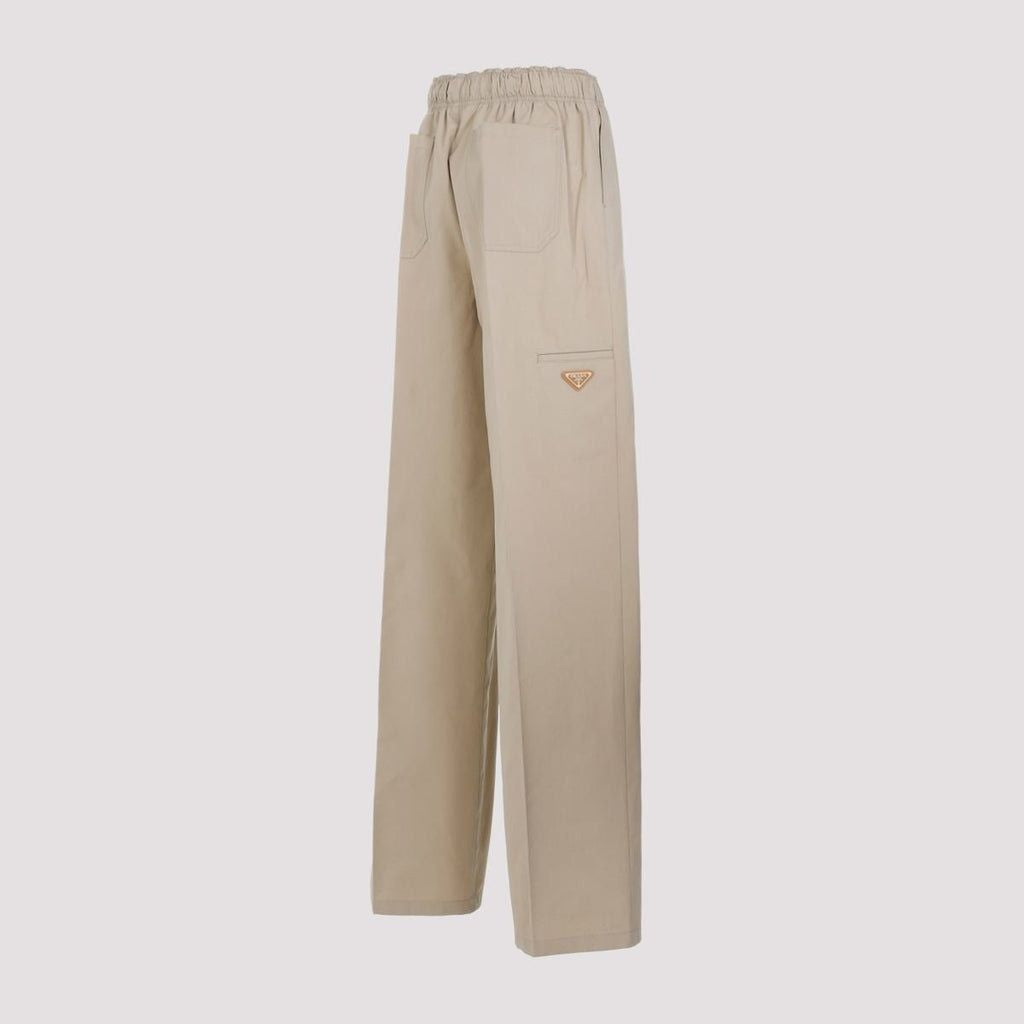 Nude & Neutral Cotton Trousers for Women - مجموعة SS24