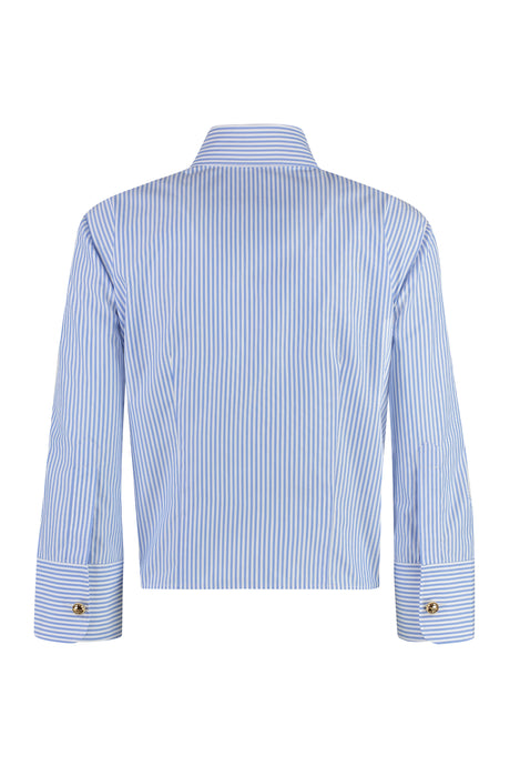 PRADA Striped Cotton Mini Shirt