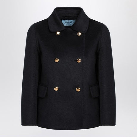 PRADA Angora Cashmere Double-Breasted Jacket