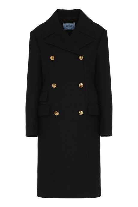 PRADA Elegant Virgin Wool Jacket with Padded Shoulders - Fall Edition