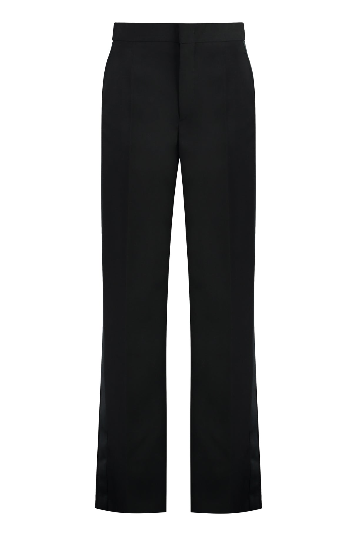 ISABEL MARANT Black Side Striped Wool Trousers for Women - FW23 Collection