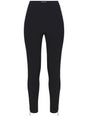 ELISABETTA FRANCHI Chic Black Pants with Golden Side Zippers