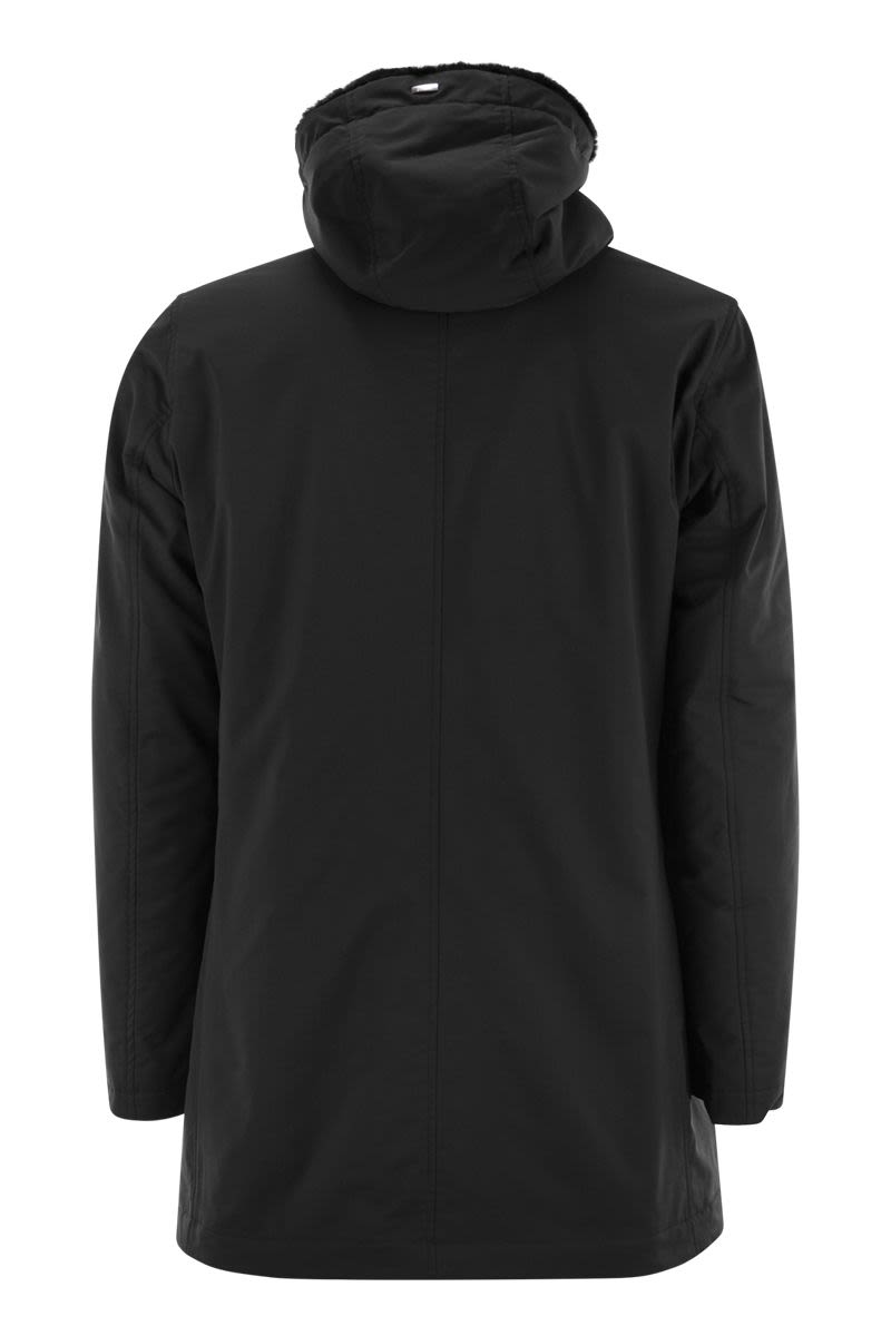 HERNO Sleek Hooded Water-Resistant Parka