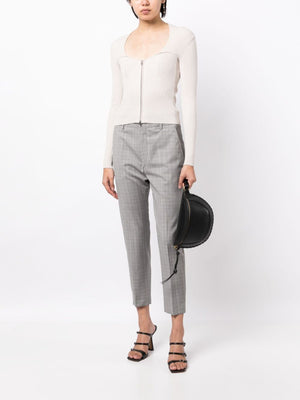 ISABEL MARANT Luxurious Light Grey Wool Pants for Women - FW23 Collection