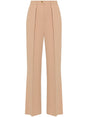 ELISABETTA FRANCHI Emblem Crepe Straight Trousers - Women's