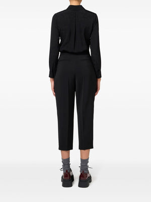 ELISABETTA FRANCHI Chic Black Tailored Pants for Women