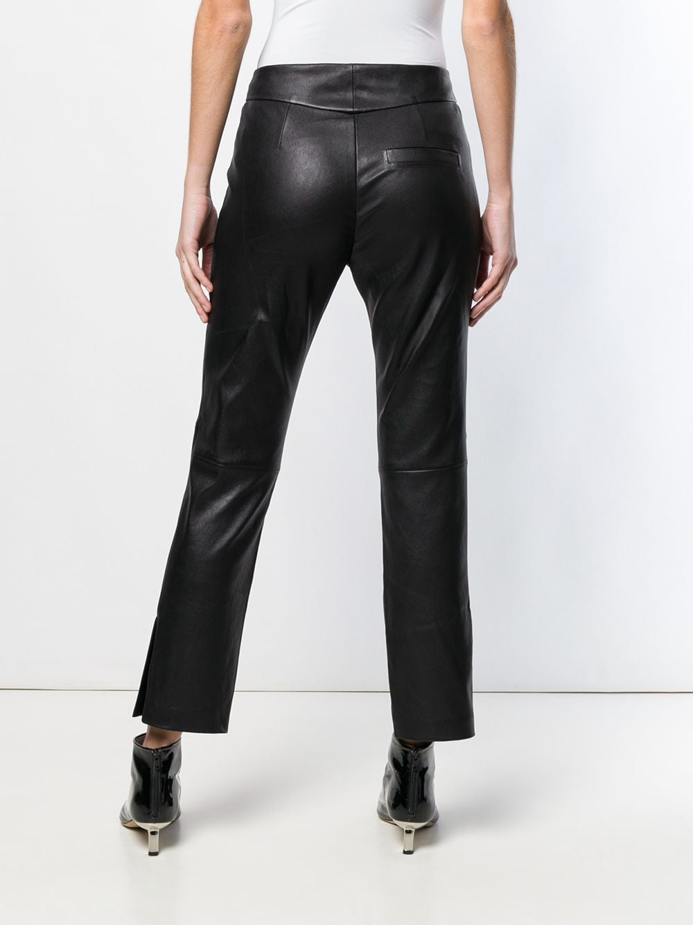 ISABEL MARANT Black Leather Pants for Women - SS19 Collection