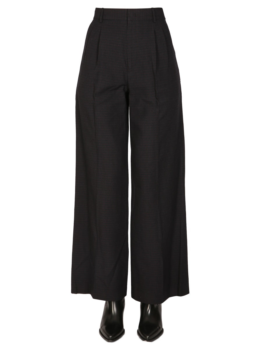 ISABEL MARANT Elegant Women's Trousers with Button and Zipper Closure