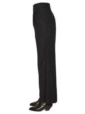 ISABEL MARANT Elegant Women's Trousers with Button and Zipper Closure