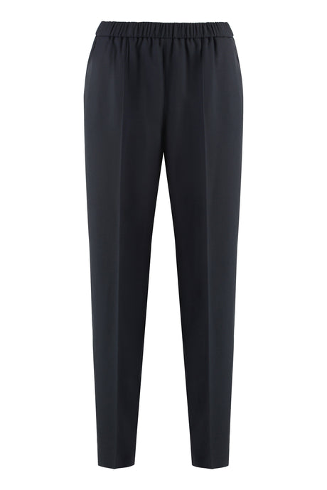 FABIANA FILIPPI Elegant Wool-Blend Trousers with Side Pockets