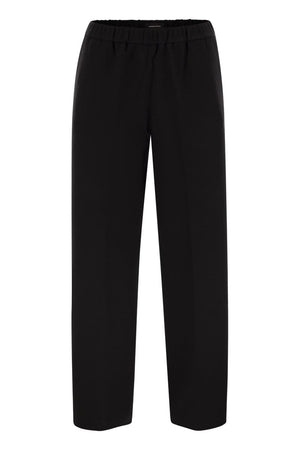 FABIANA FILIPPI Luxurious Black Jogging Trousers with Luminous Accent