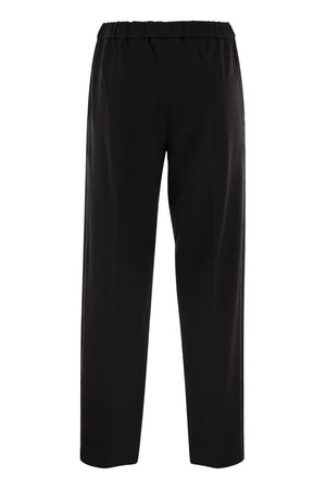 FABIANA FILIPPI Luxurious Black Jogging Trousers with Luminous Accent