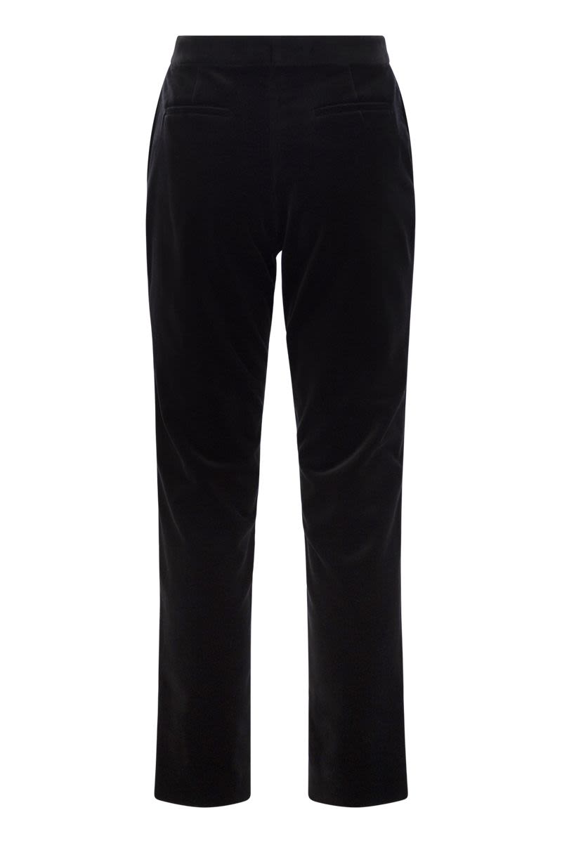 FABIANA FILIPPI Luxurious Velvet Trousers - Regular Fit