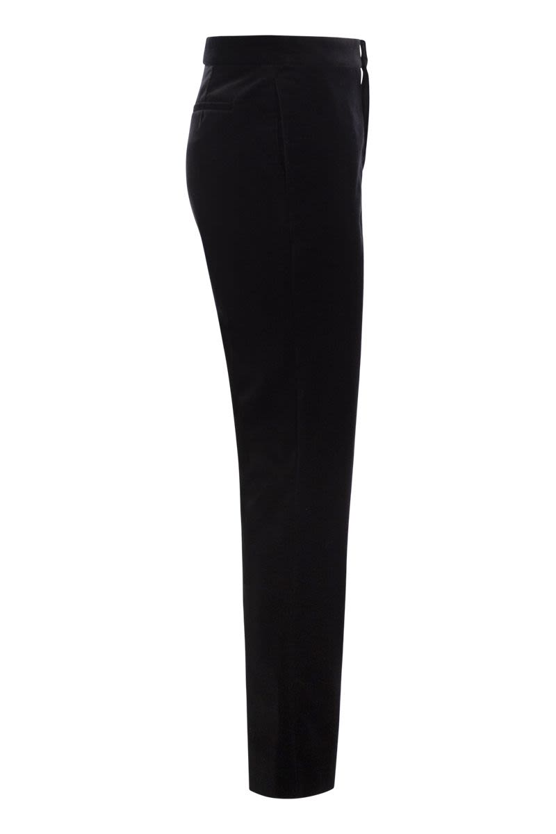 FABIANA FILIPPI Luxurious Velvet Trousers - Regular Fit