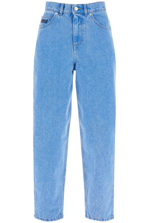 MARNI Organic Coated Denim Cropped Jeans